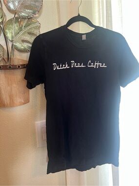 Dutch Bros Black T-Shirt with White Script Logo